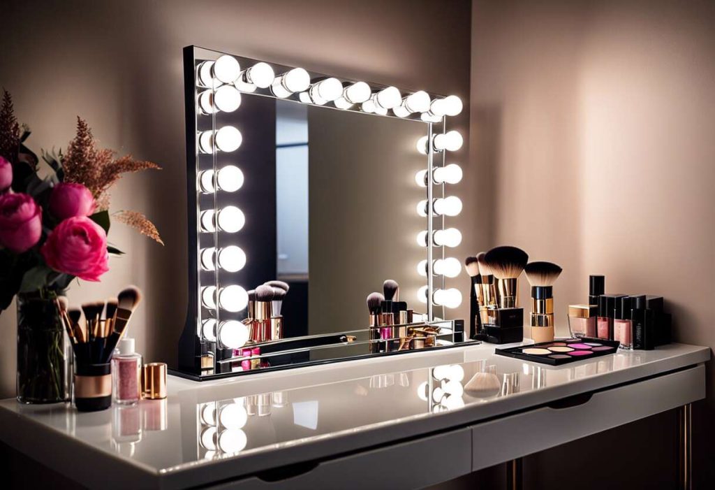 Les avantages d'un miroir lumineux pour un maquillage parfait
